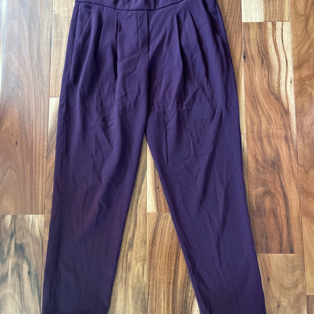 Babaton/Aritzia Burgundy Women's Trousers